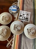 Lot of assorted decorative/ collectable plates. 6 pieces