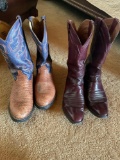 Tony Lama size 11.5 & Lucchese size 10.5 men's boots