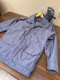 Columbia, Mens Nylon Jacket size Large, and leather Gloves