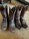 Ariat size 11 men's boots. 2 pair