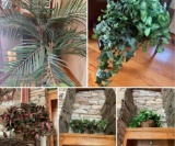 Lot. Assorted artificial plants