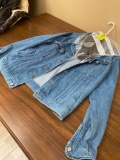 Branders, Mens Denim Jacket size 44L, and gloves
