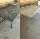Patio tables. 2 pieces
