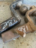 Drop down trailer hitches. 2 pieces