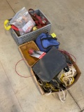 Tie downs, Rope, RV levelers & black water hose, etc.