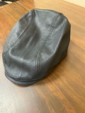 Mens Leather Cap, size L/XL