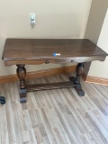 Antique wood expandable table 29
