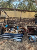 Scrap metal pile of material