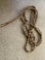 Vintage approximately 23' braided horsehair rope