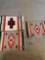 Vintage wool place mats. Two 21