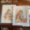 Wall art signed G Brumfield water color on canvas. Framed 13.5