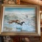 Un Framed wall art. Reproduction of original with certificate Signed G Brumfield giclee on canvas.