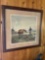 Charles M Russell, Framed wall art. Signed CM Russell print. 24