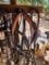 Complete leather driving horse harness, with back band