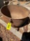 Vintage 20qt cast iron kettle bowl, has small hole on the bottom