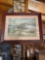 Framed wall art. Russell & Seltzer print. 27.5 W x 15.5 H