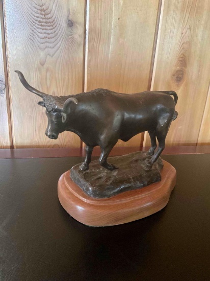 "Lone Star" by Milt Jordan original limited edition 3/10 bronze sculpture. 8" x6" X 12"