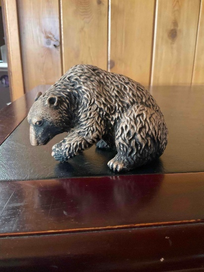 "Vintage Bear stamped sterling" 4" x 4" weight 501grams