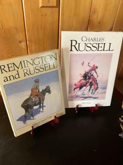 Remington and Russell & Charles Russell hardcover books. 2 pieces