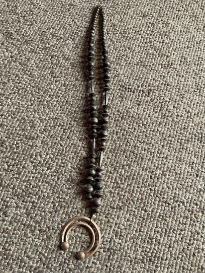 14" sterling silver necklace
