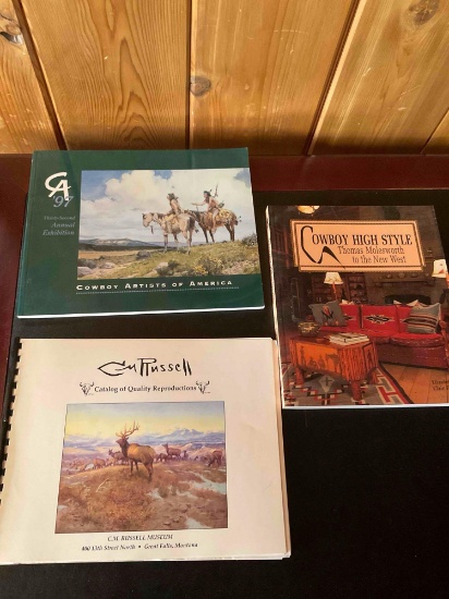 Cowboy Artist Of America, Cowboy High Style, Catalog Of A Quality Reproduction. 3 pieces