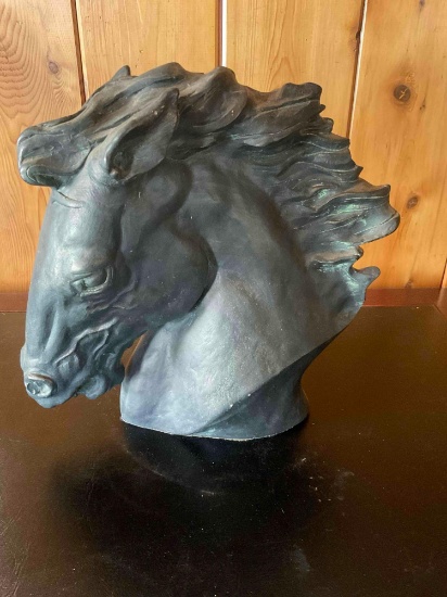Vintage signed J Spratt Austin Sculpture bust. 12" x 11"