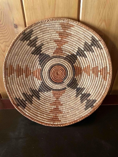 Vintage 15" woven basket