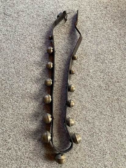 Vintage leather sleigh bells