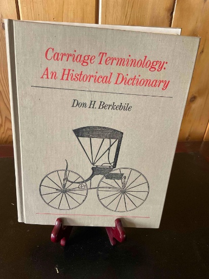 Carriage Technology An Historical Dictionary Don H Berkebile hardcover book