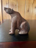 Wood hand carved Bear figurine. 7