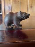 Wood hand carved Bear figurine. 3