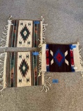 Vintage wool place mats. 15
