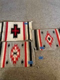 Vintage wool place mats. Two 21