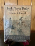 Trails Plowed Under by Charles M Russell hardcover book