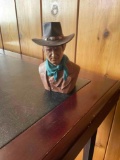 John Wayne bust, signed. 7
