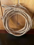 26' Long Rawhide Reata, Hand Braided by Garry McClintock.