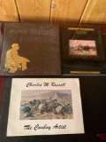 Charles M Russell books. Russell Boyhood Handbook, CM Russell Museum, The Cowboy Artist. 3 pieces