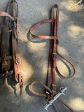 2, Leather bridles,