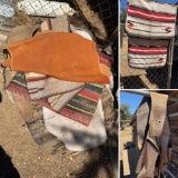 Saddle bags, blankets & 5 pads