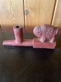 Vintage Buffalo pipestone pipe stem. 4