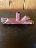 Vintage Horse pipestone pipe stem. 3.5