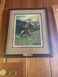 Framed wall art. Signed 