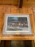 Framed wall art.