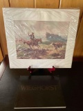 Unframed wall art.