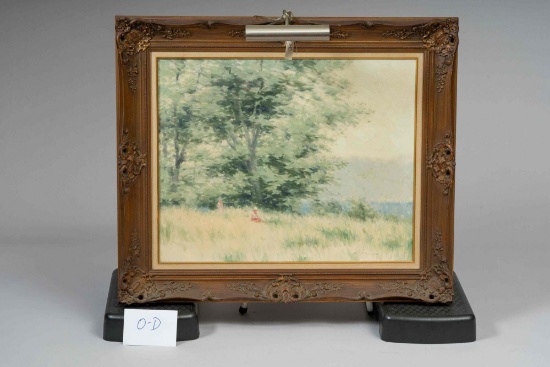 Framed art. Andre Gisson oil on canvas painting. 24" x 30"