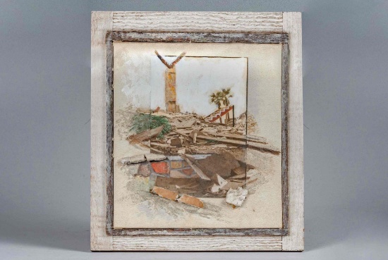 Art work, Akroteri , Faiya Fredman. Vertical view is 17-1/2" x 15-1/4"
