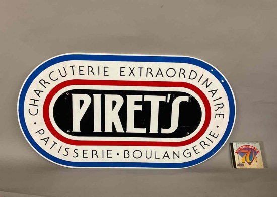 Historic " Pirets" sign. 20" T x 36" W