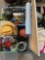 Large lot. Hats, kitchen items, toys, inflatable snowman, etc