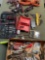 Assorted tools, straps, electrical cord, etc. Over30 pieces