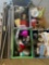 Large lot of items. Kitchen items, canopy frame only, household deco, etc